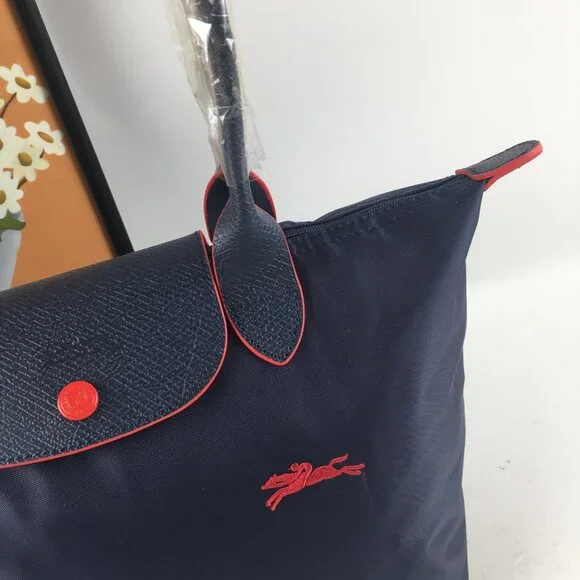 Longchamp embroidered women's bag portable commuter bag - Picture 3 of 12